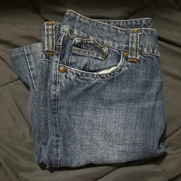 Anthropologie Floreat Blue Denim Jeans Size 44 Classic Wash Floral Pocket Detail - Picture 3 of 3